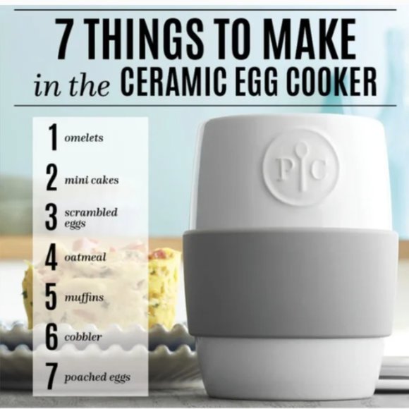 New Pampered Chef Ceramic Egg Cooker #1529 - New in Box - Picture 7 of 7